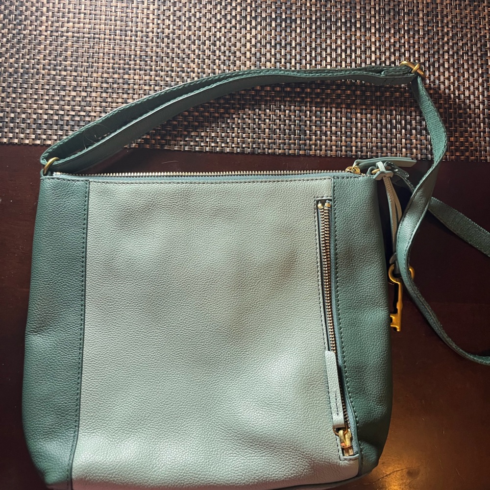 Fossil Tara Two Toned Leather shoulder bag